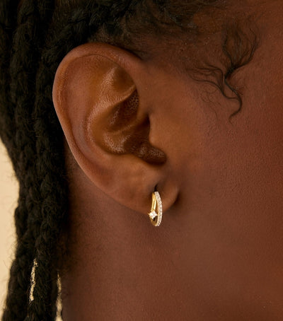 Double Hoop Earrings Sterling Silver