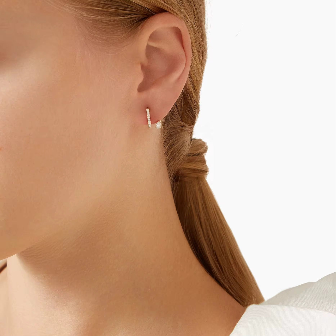 Double Jacket Earrings Sterling Silver