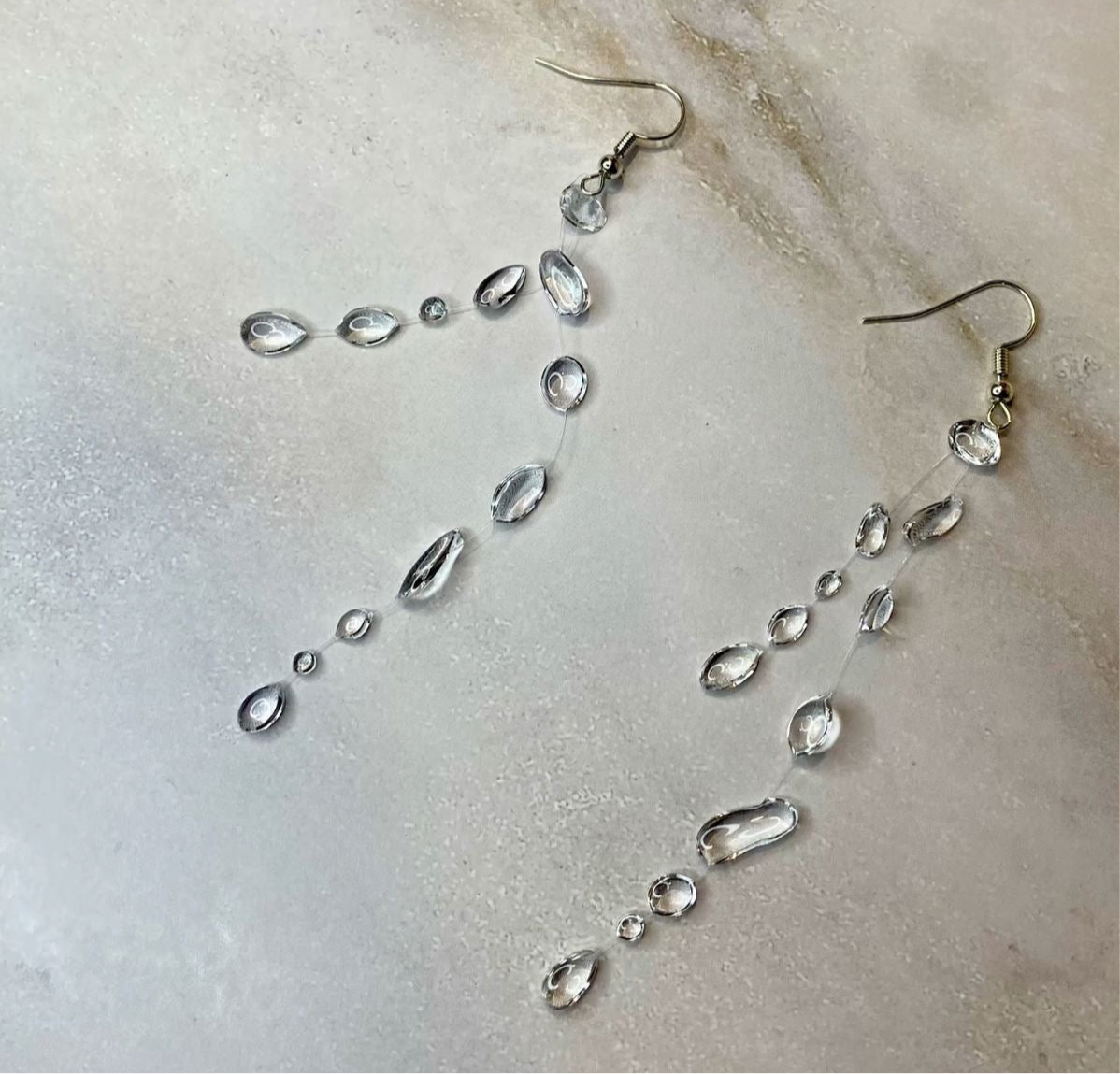 Double String Water Drop Earrings