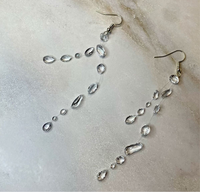 Double String Water Drop Earrings