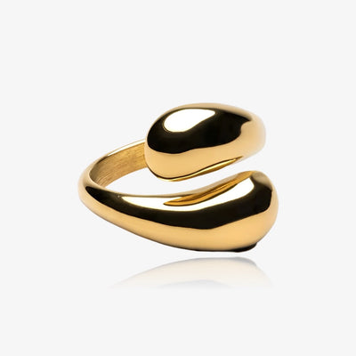 Double Twist Organic Shape Ring