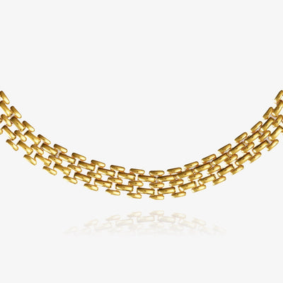 Elevated Mesh Chain Choker
