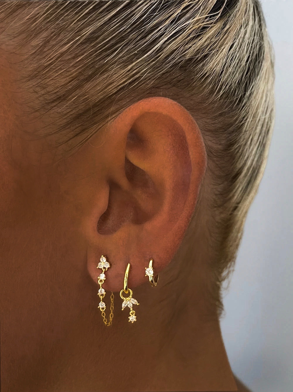 Fine Earrings Set Sterling Silver