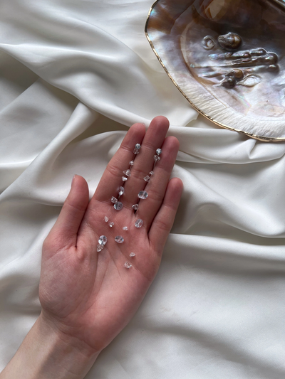 Floating Crystals Earrings