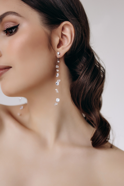 Floating Crystals Earrings