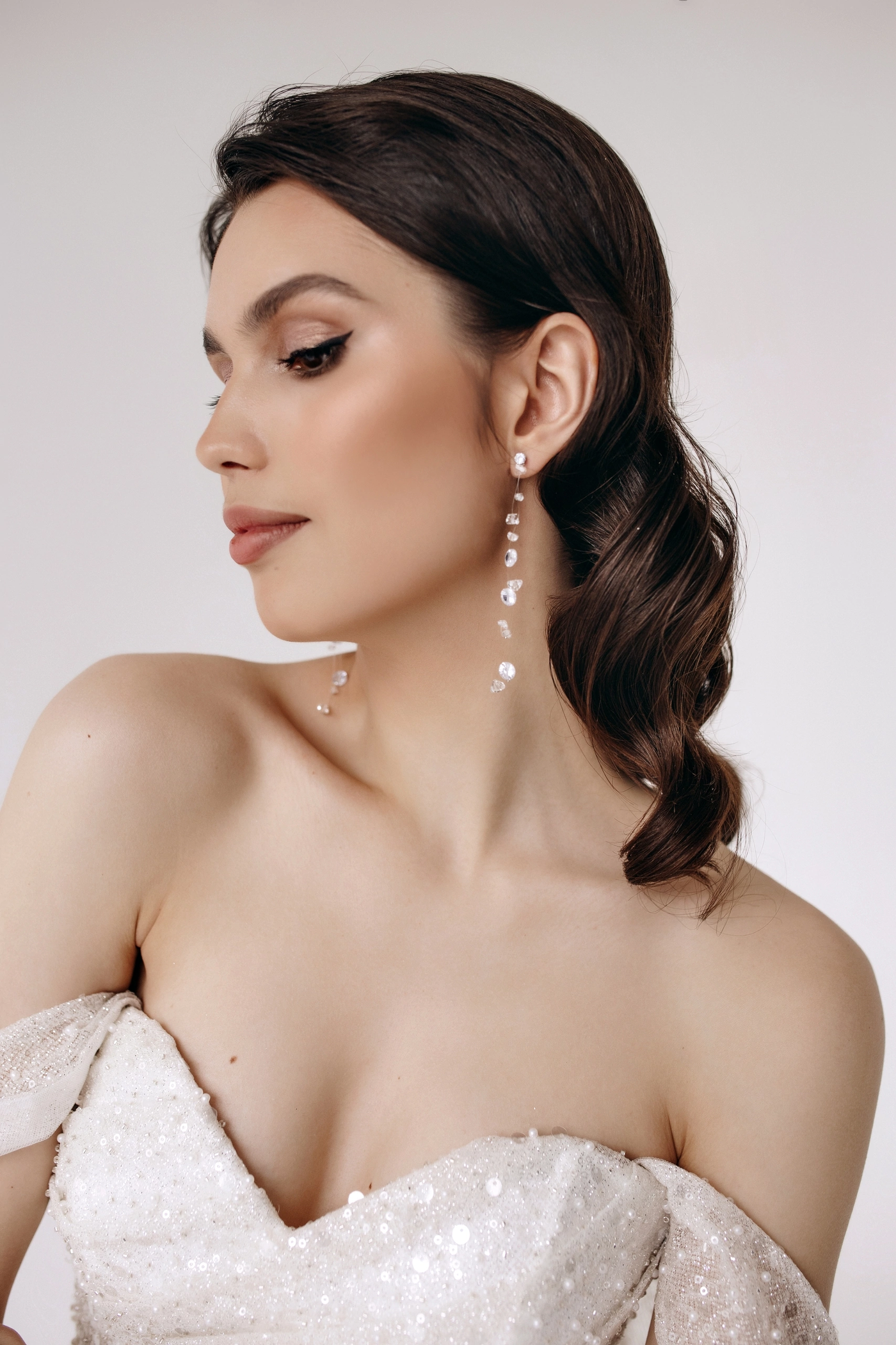 Floating Crystals Earrings