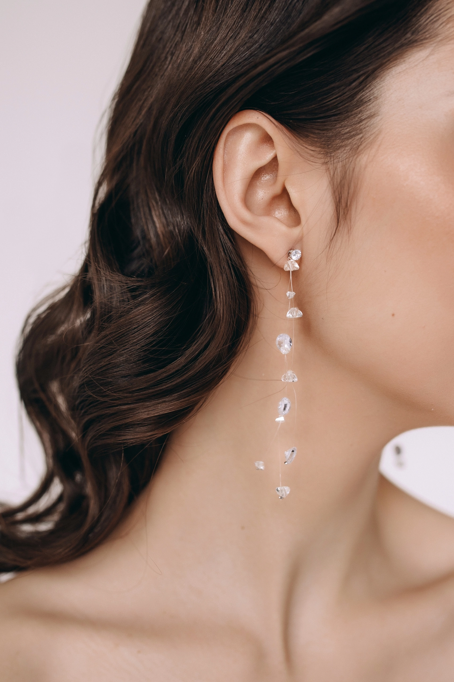 Floating Crystals Earrings