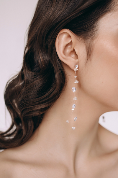Floating Crystals Earrings