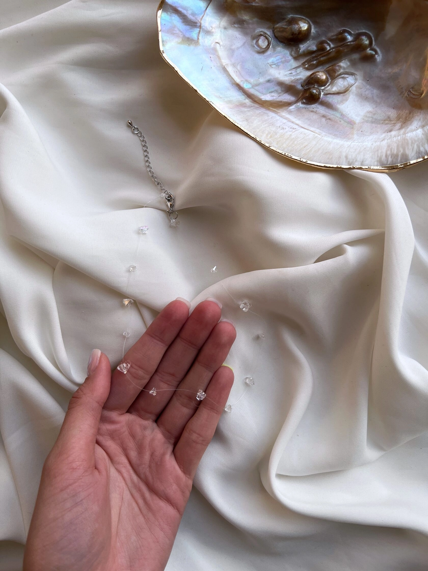 Floating Crystals Necklace