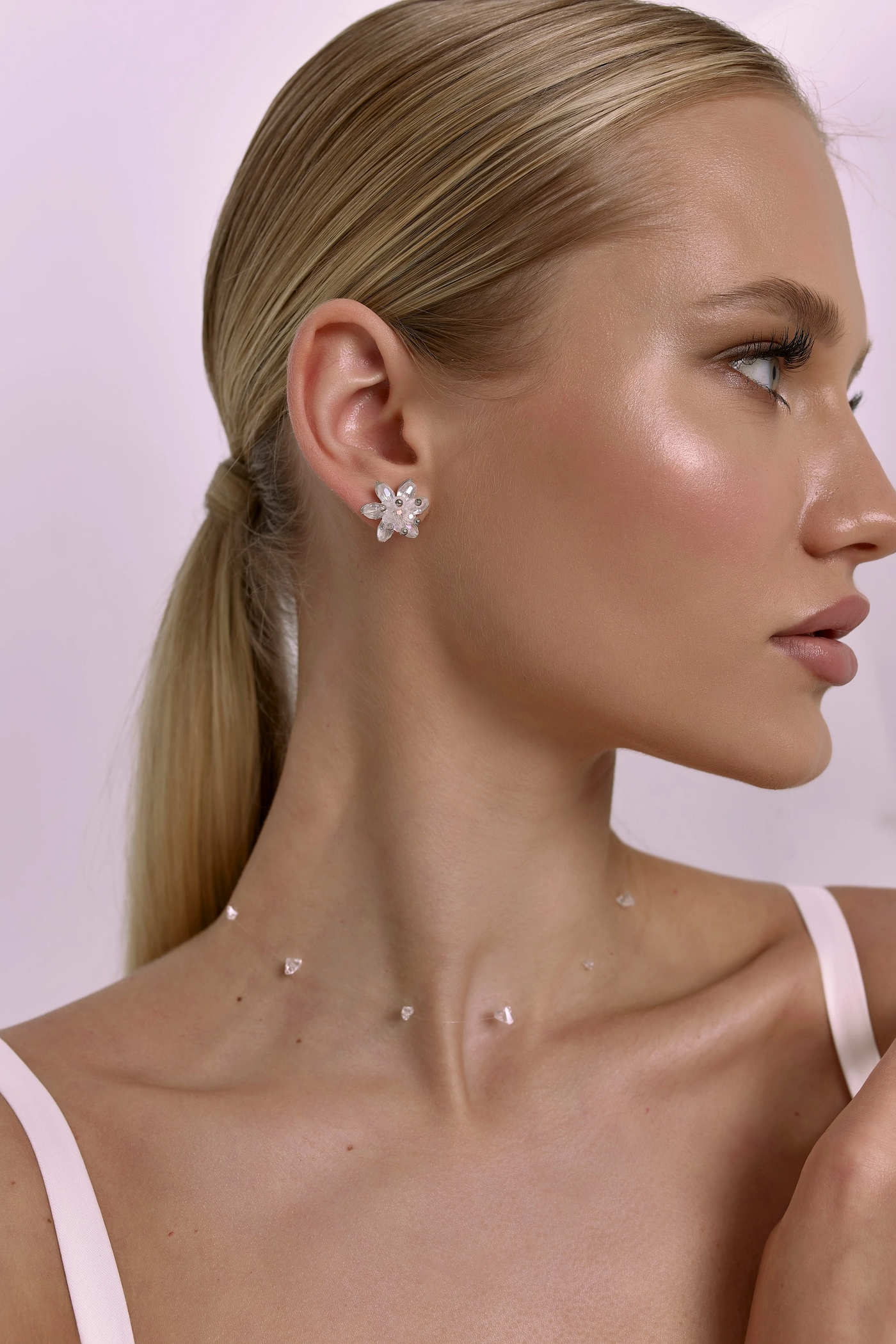 Floating Crystals Necklace