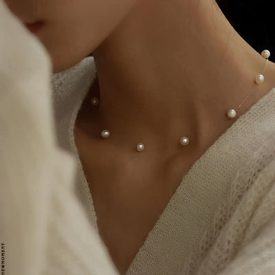 Floating Pearls Necklace