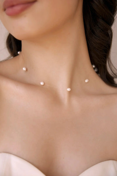 Floating Pearls Necklace
