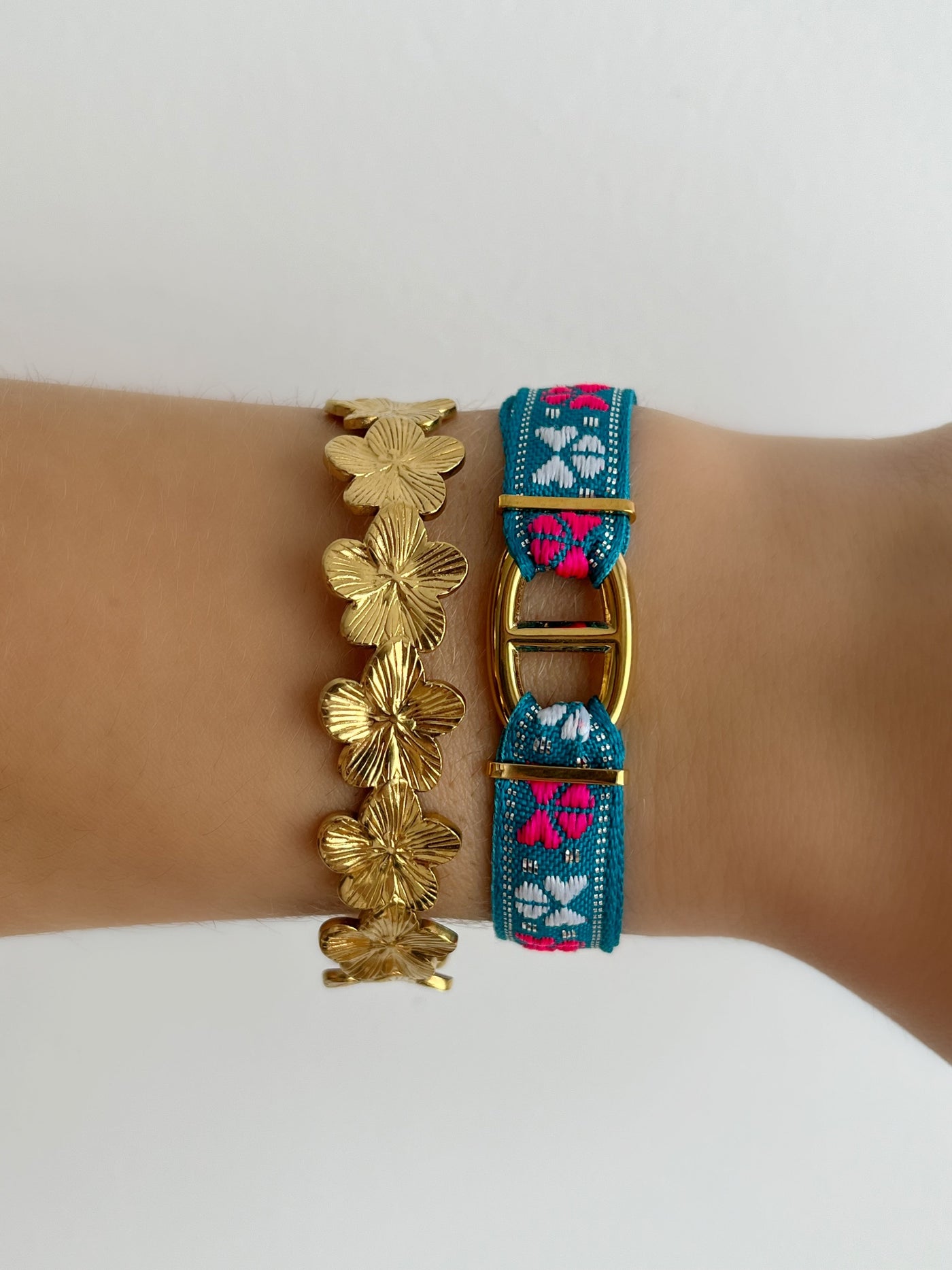 Flower Cuff Bracelet