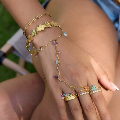 Flower Cuff Bracelet