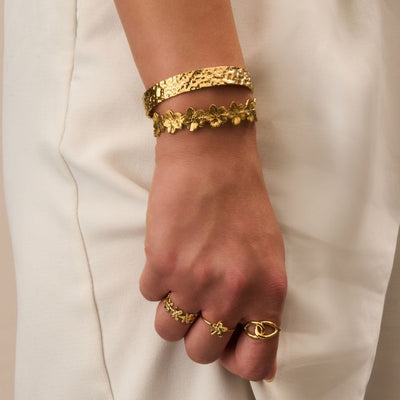 Flower Cuff Bracelet