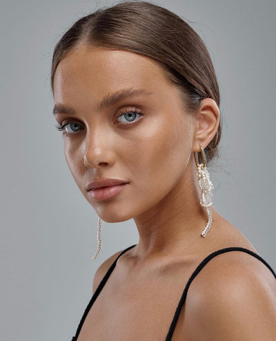 Freshwater Pearl Knot Earrings