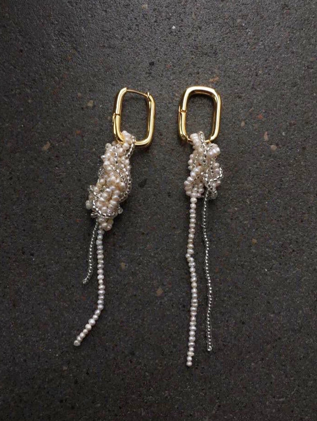 Freshwater Pearl Knot Earrings