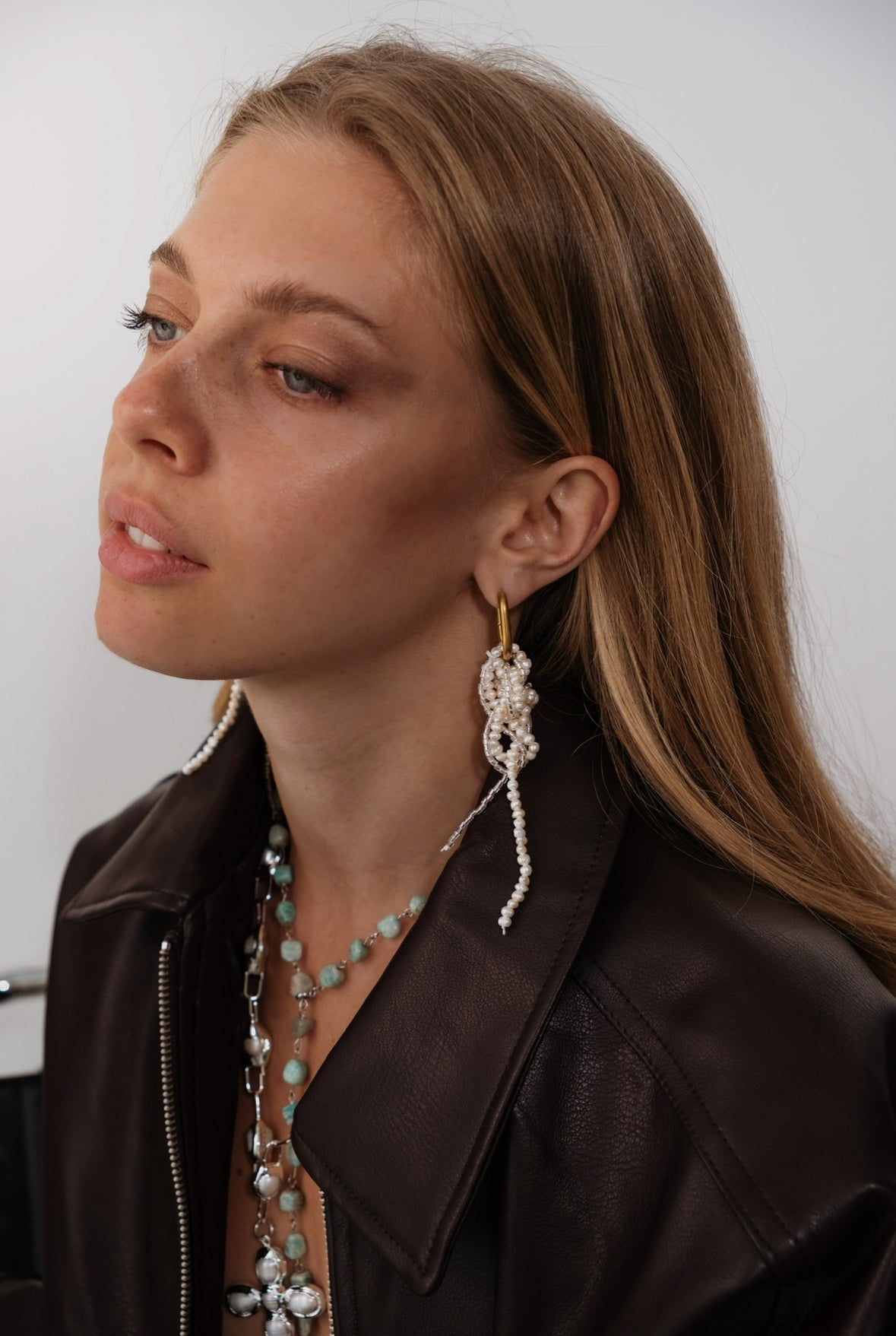 Freshwater Pearl Knot Earrings