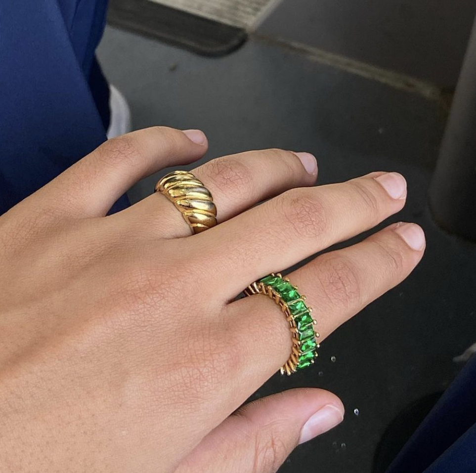 GIA Baguette Crystals Ring