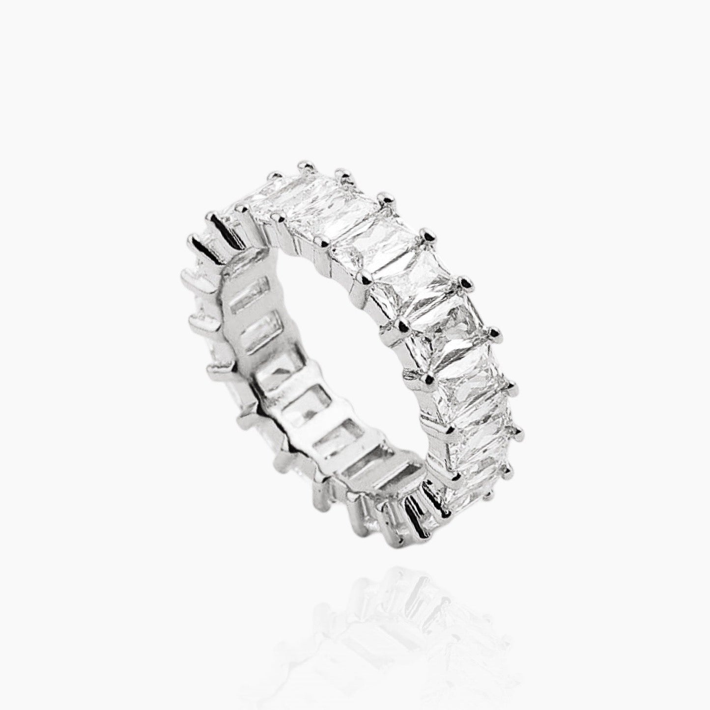 GIA Baguette Crystals Ring