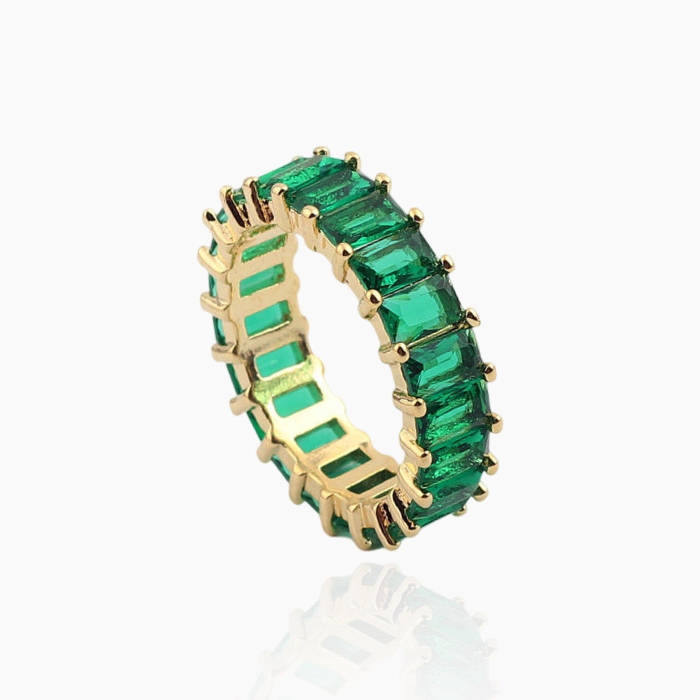 GIA Baguette Crystals Ring