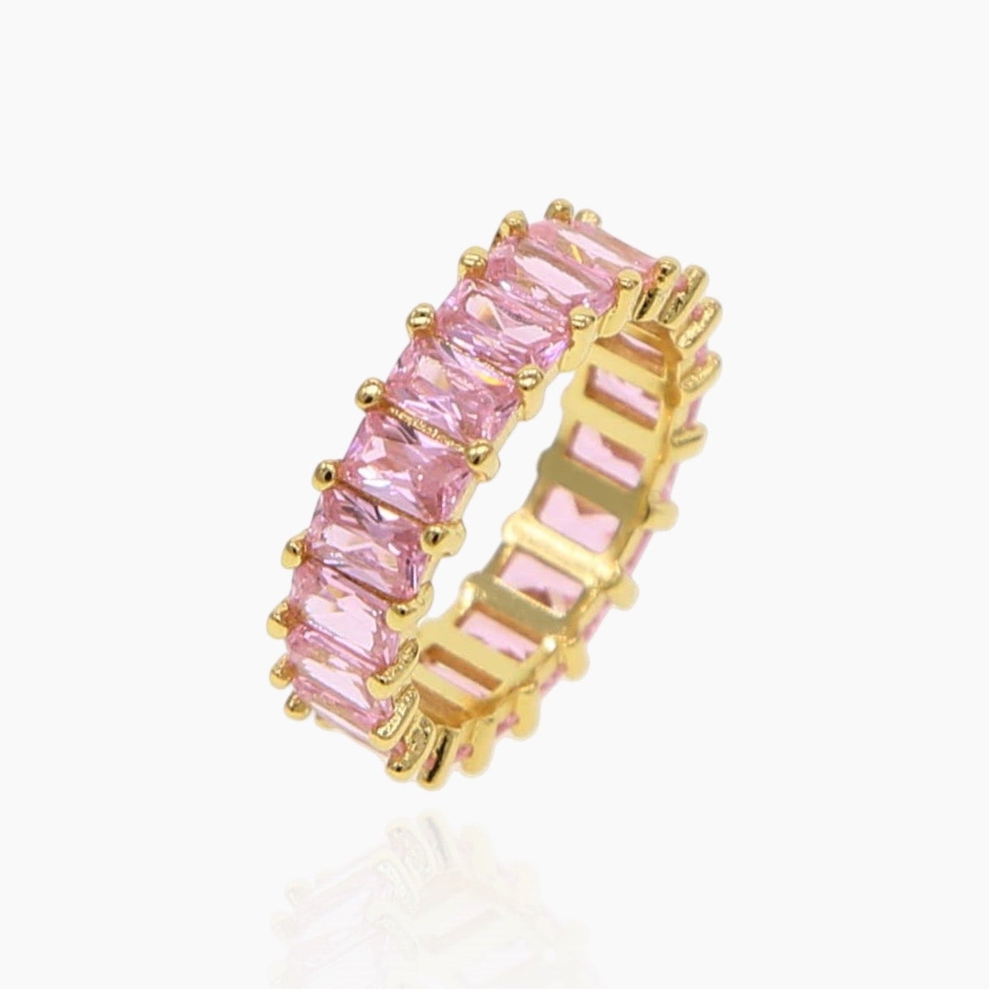 GIA Baguette Crystals Ring