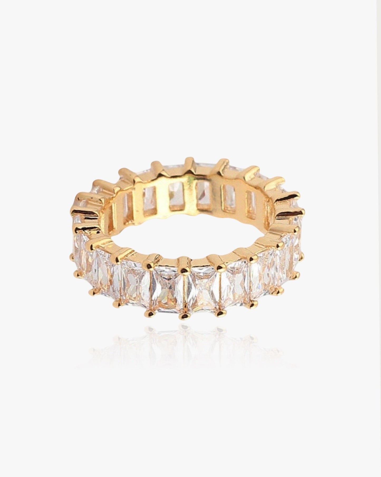 GIA Baguette Crystals Ring