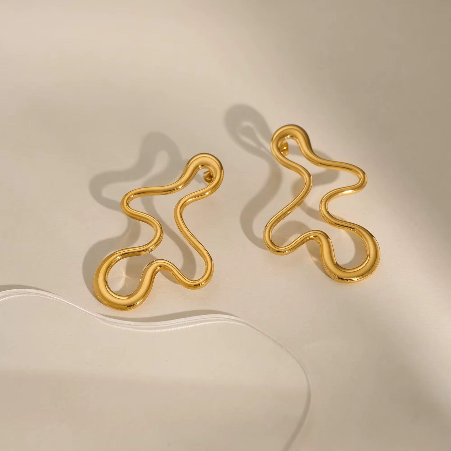 Geometric Art Statement Earrings