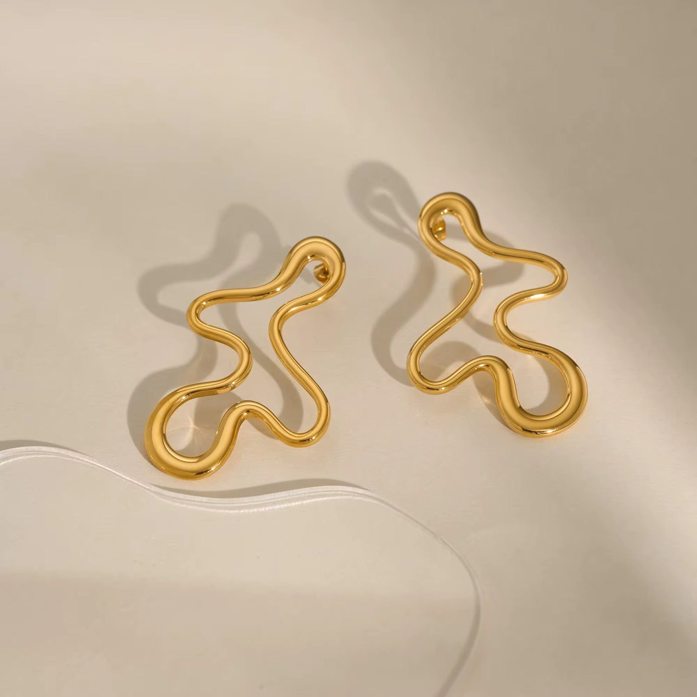 Geometric Art Statement Earrings