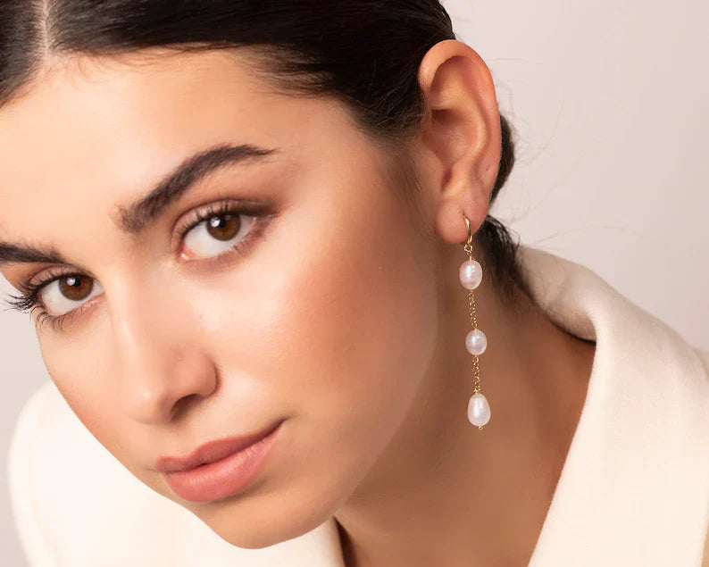 Gina Pearl Earrings