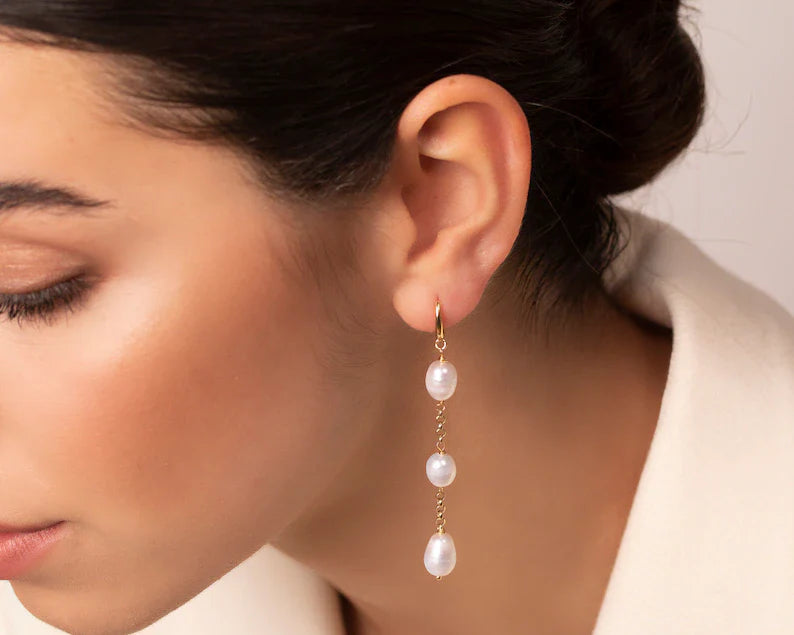 Gina Pearl Earrings