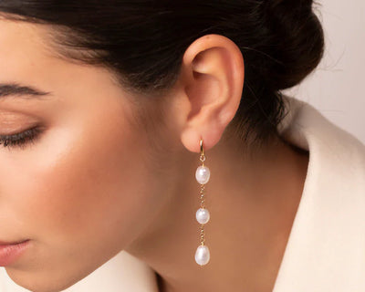 Gina Pearl Earrings