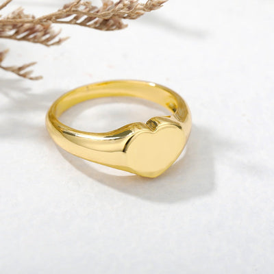 Heart Signet Ring