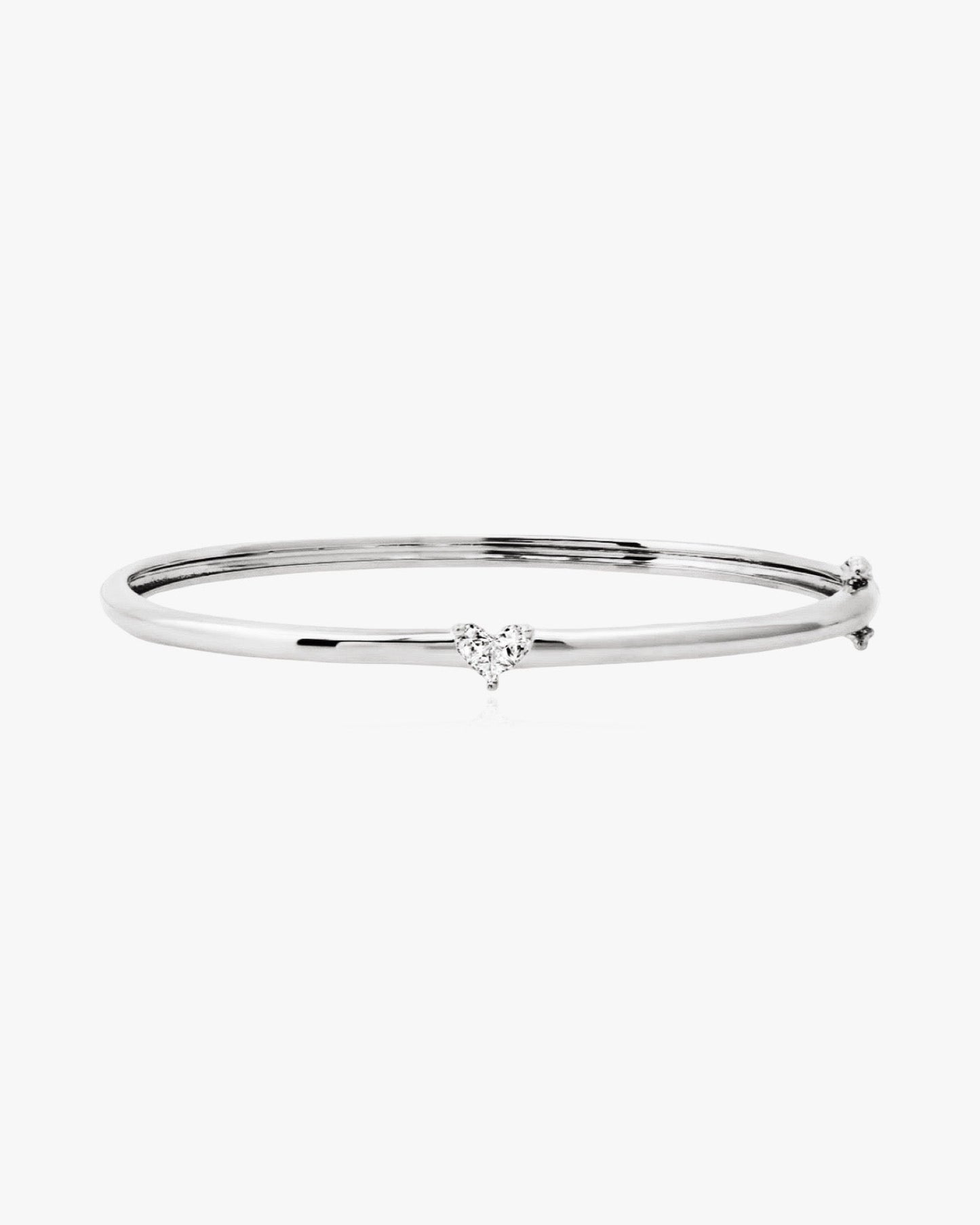 Heart Bangle Bracelet