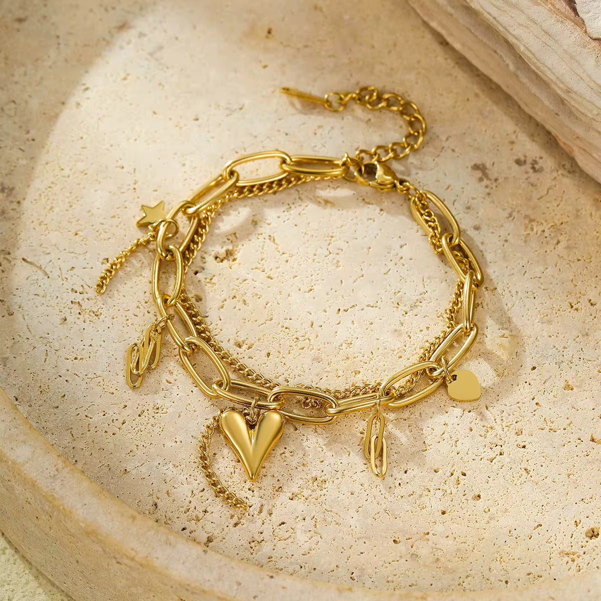 Heart Charms Bracelet