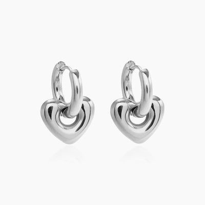 Heart Hoop Earrings