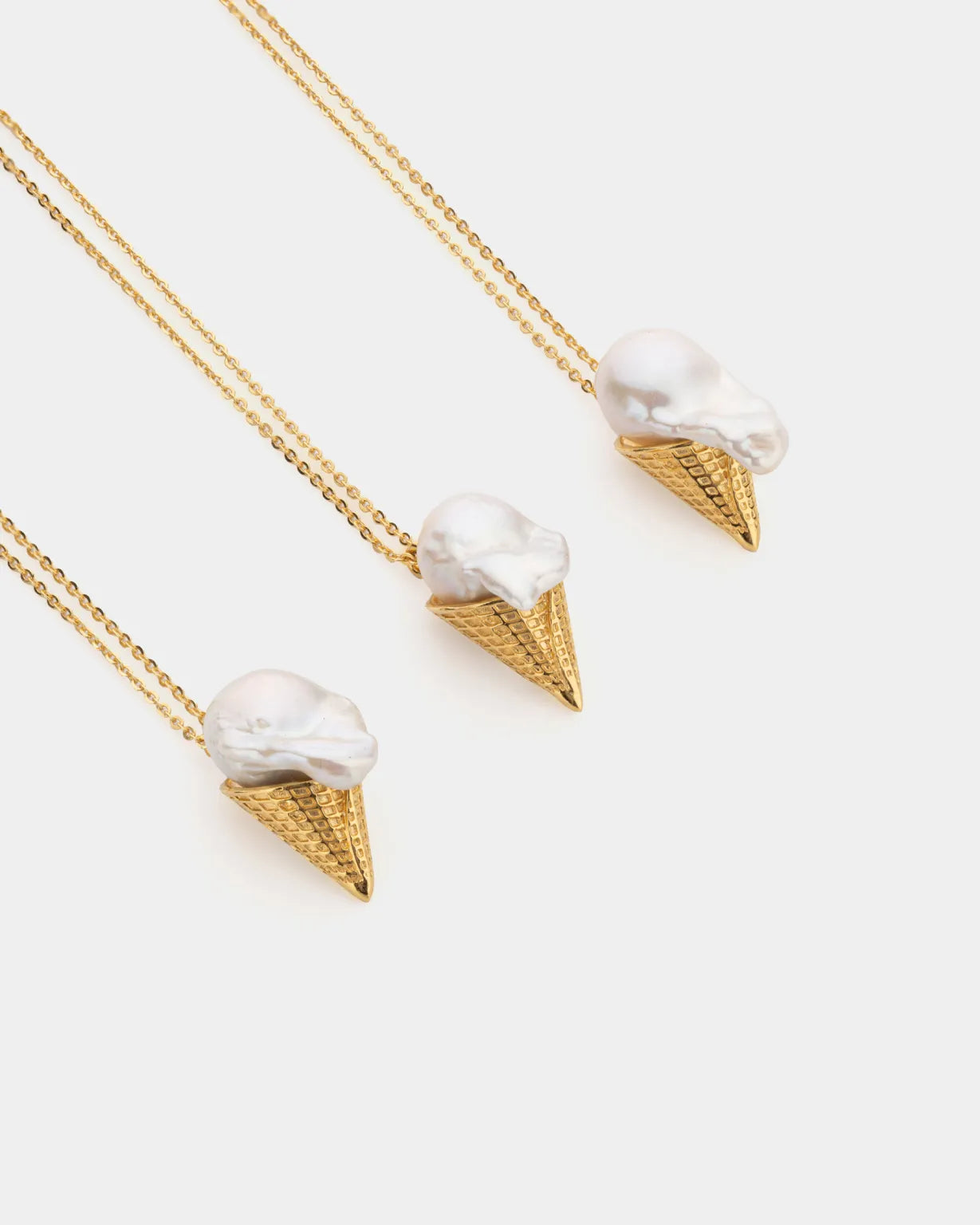 Ice Cream Baroque Pearl Necklace