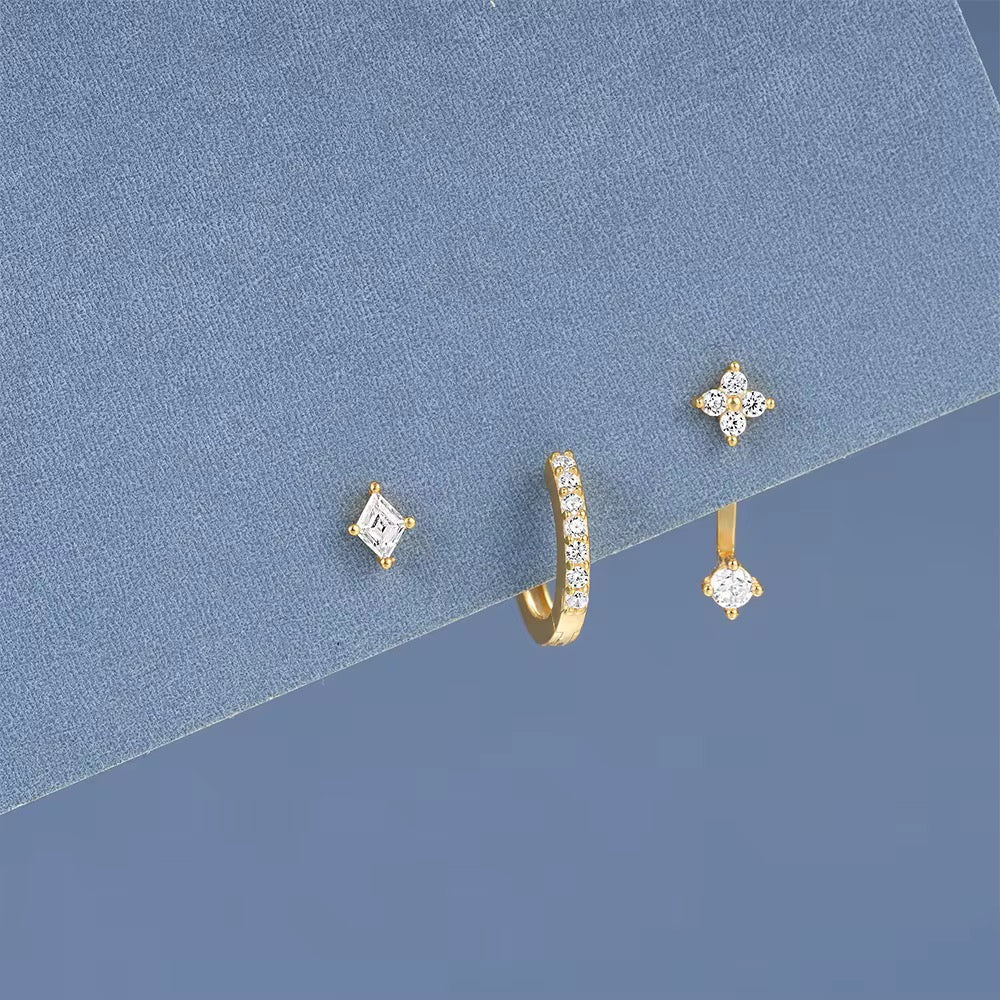 Jacket Earrings Set Sterling Silver