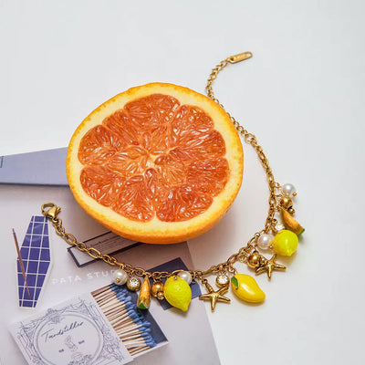 Lemon Charms Bracelet