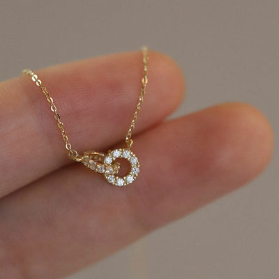 Love Forever Connected Circles Necklace