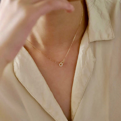 Love Forever Connected Circles Necklace