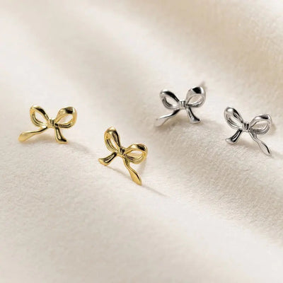 Minimalist Bow Tie Studs
