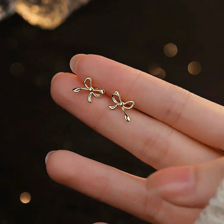 Minimalist Bow Tie Studs