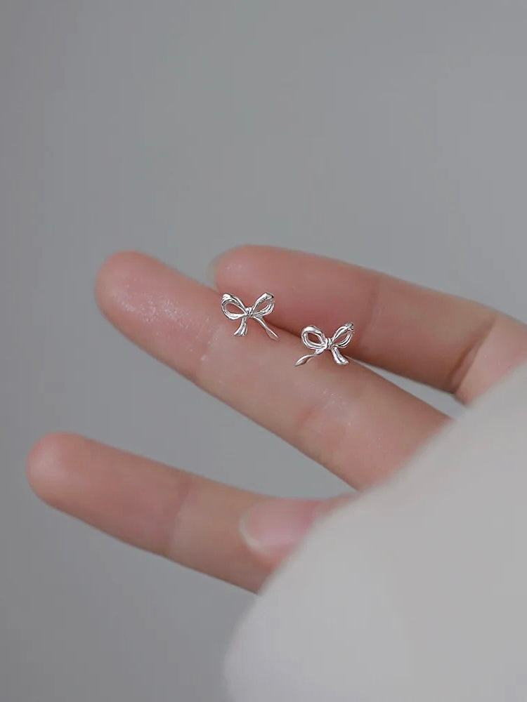 Minimalist Bow Tie Studs