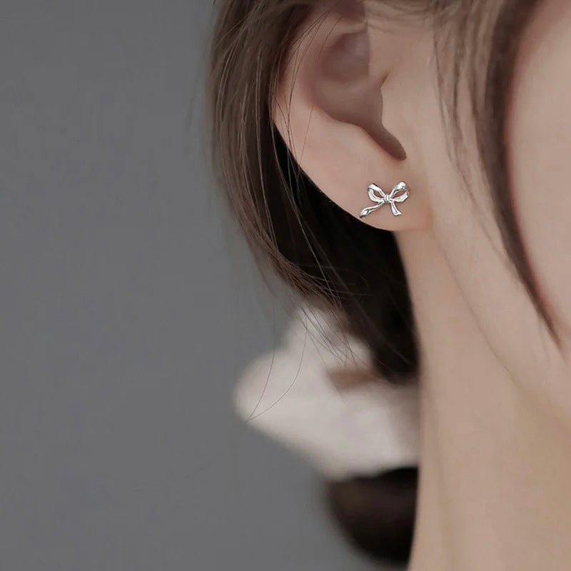 Minimalist Bow Tie Studs