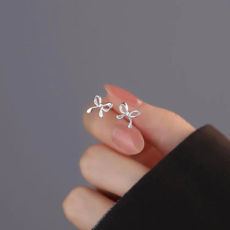 Minimalist Bow Tie Studs