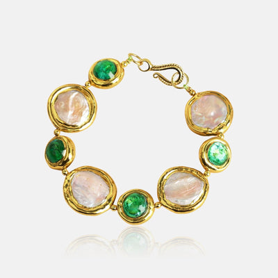 Molten Gold Bracelet Natural Pearl