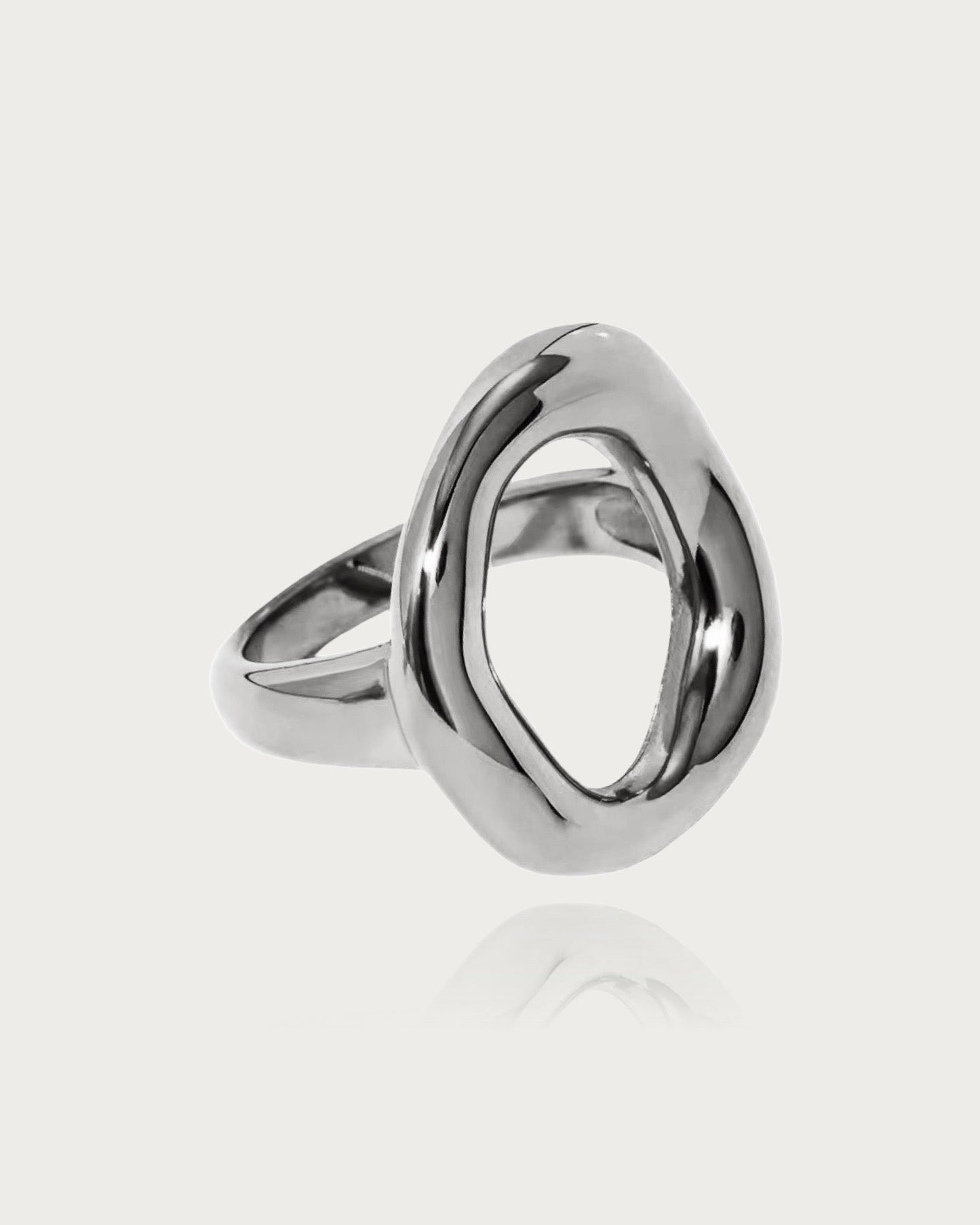 Molten Statement Oval Ring