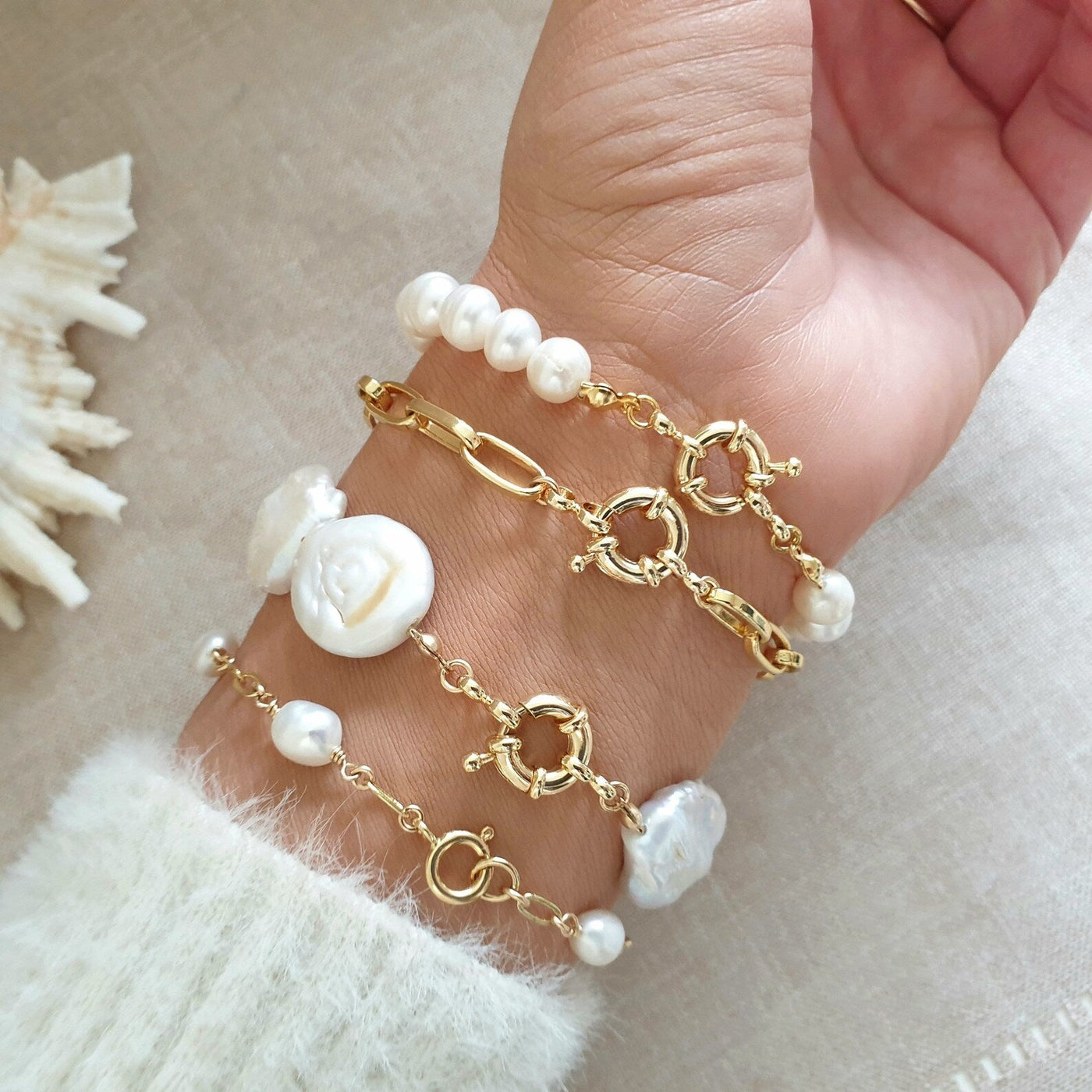 Round Pearl Bracelet