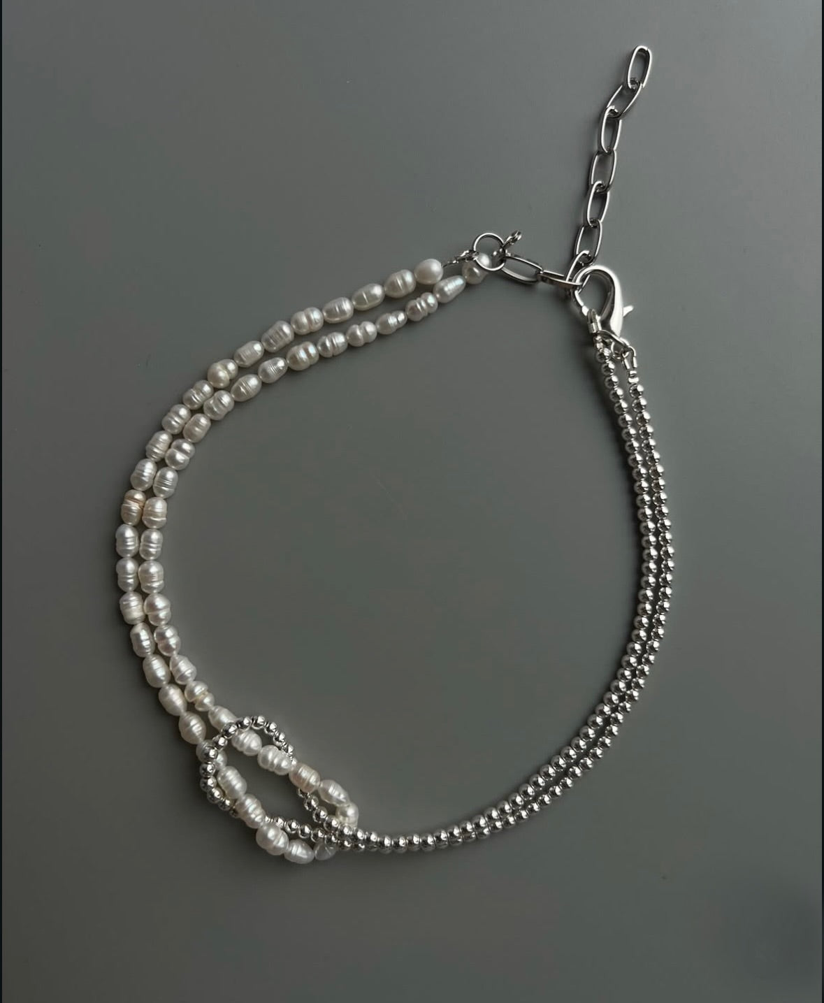 Natural Pearl Knot Necklace